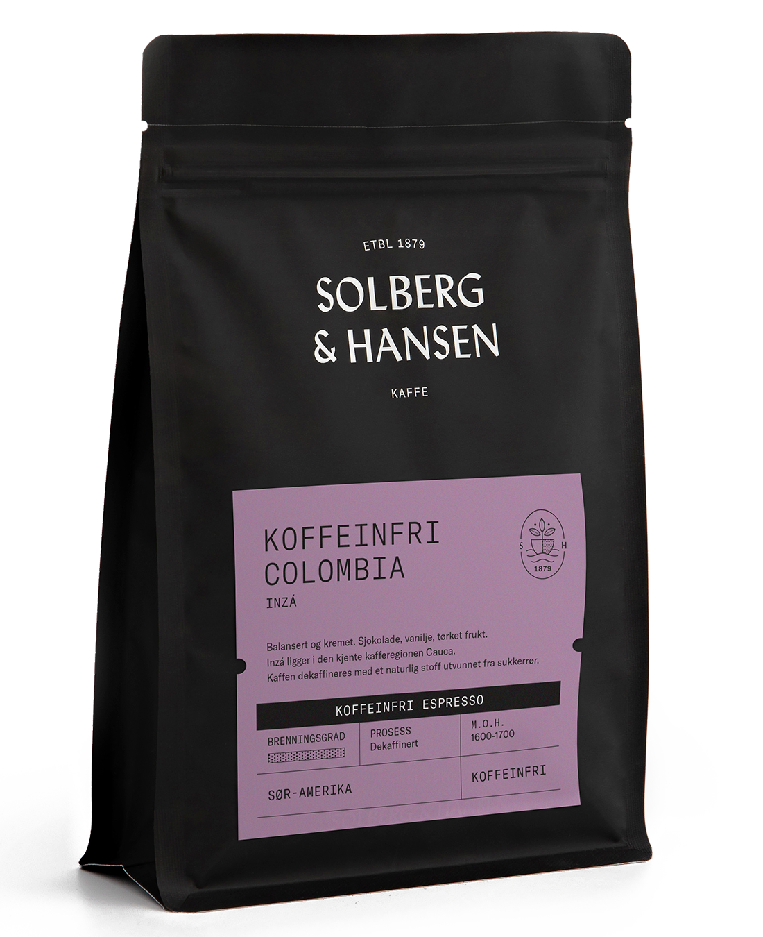 S&H - Koffeinfri, Colombia Inzá. Espresso